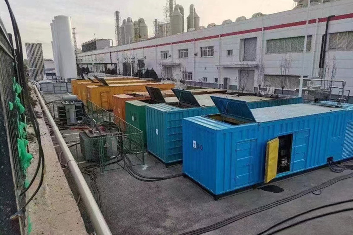 巴音郭楞发电机租赁施工现场