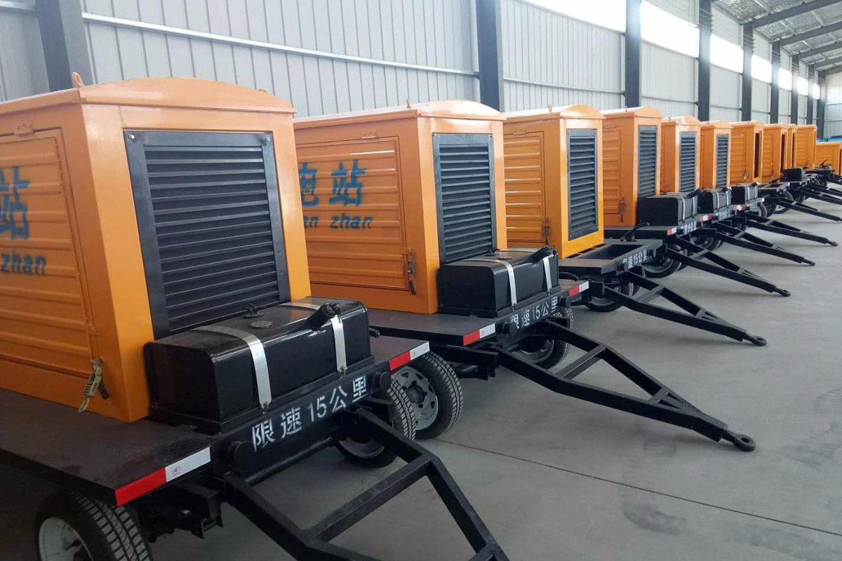 巴音郭楞发电机租赁施工现场